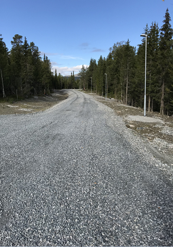 En grusväg