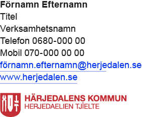 Mejlsignatur