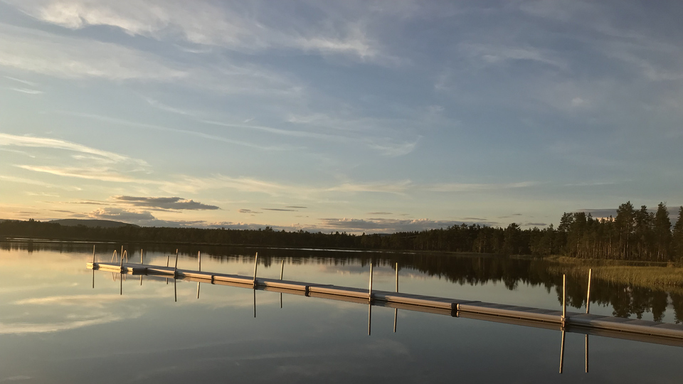 Badbrygga Sandtjärn kväll 