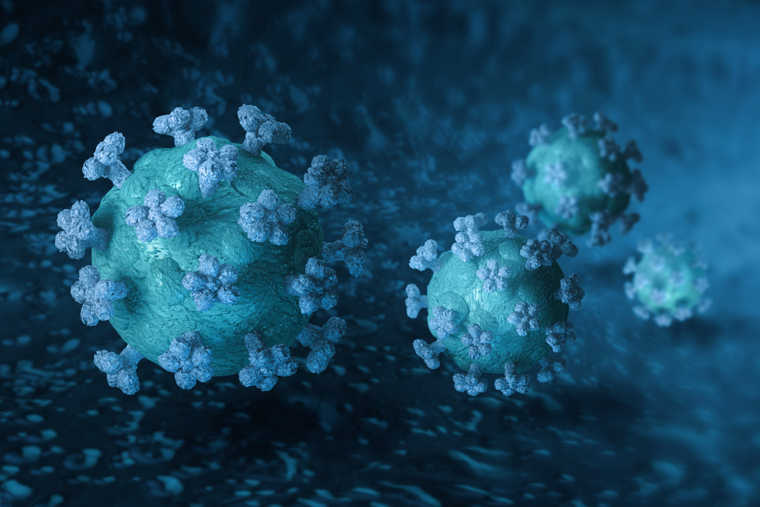 Närbild av  coronavirus.