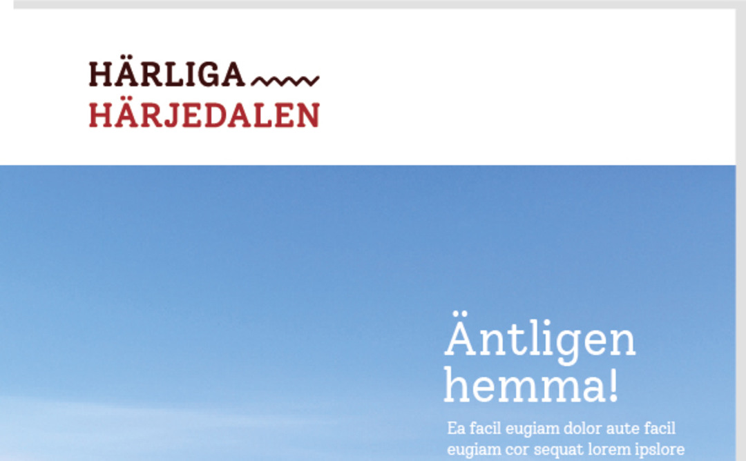 Affisch Härliga Härjedalen