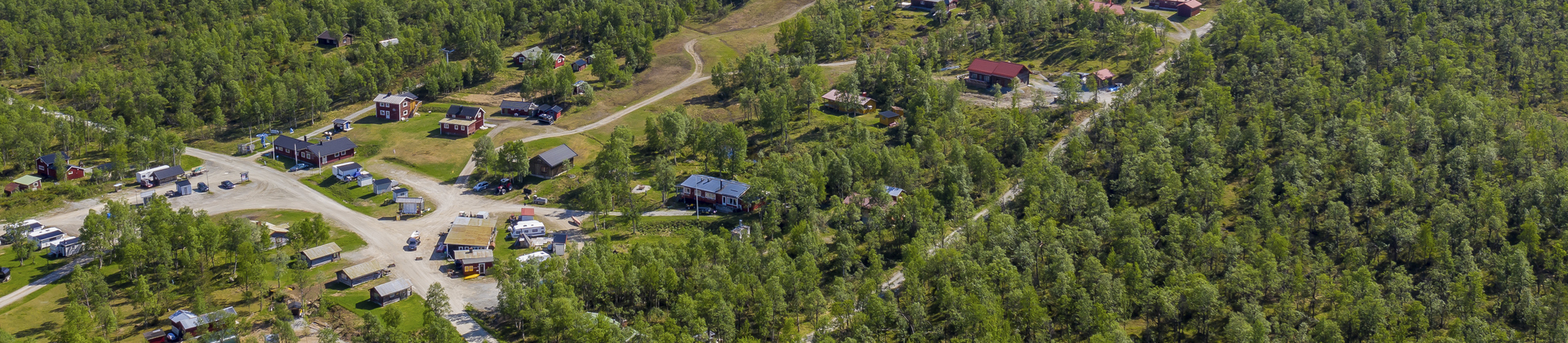Drönarbild som visar Tänndalen från ovan.