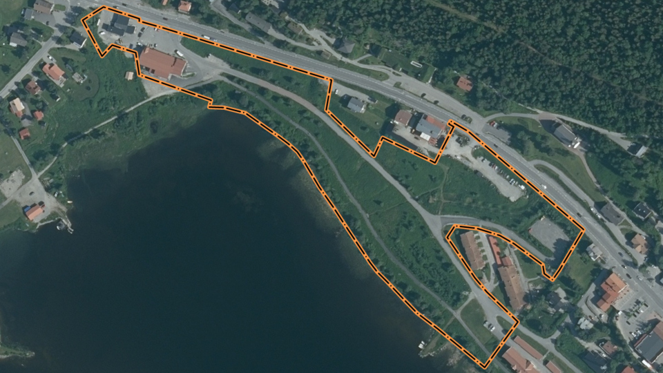 Vy över del av Funäsdalen där Sjöängsvägen ligger.
