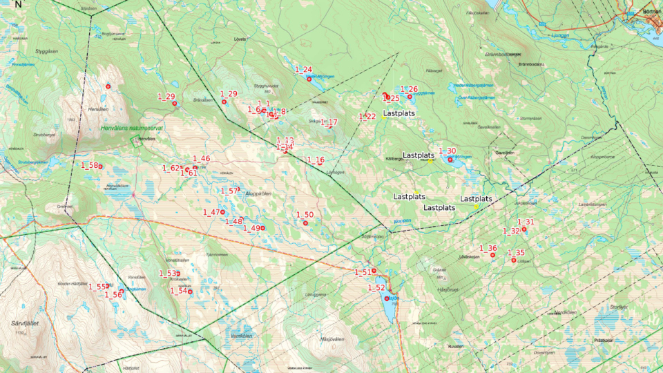 Karta över Aloppans avrinningsområde.
