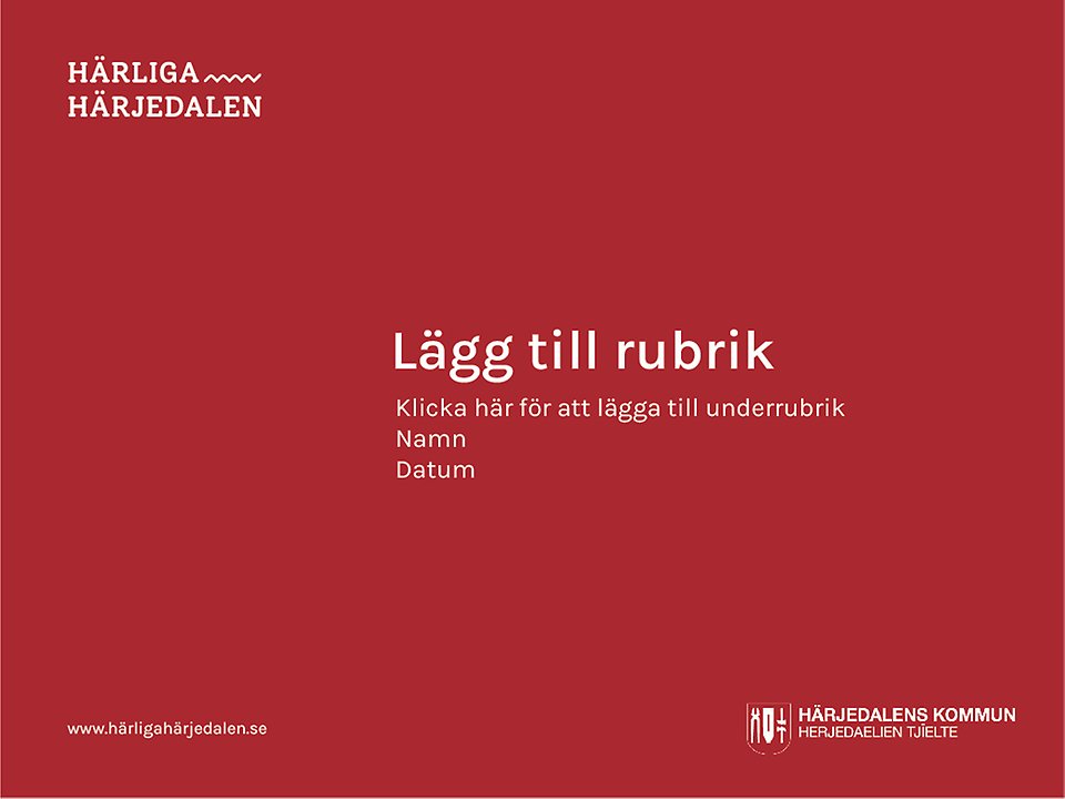 PowerPoint Härliga Härjedalen