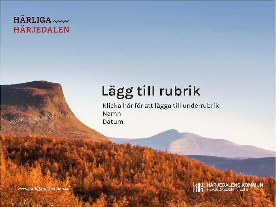 PowerPoint Härliga Härjedalen