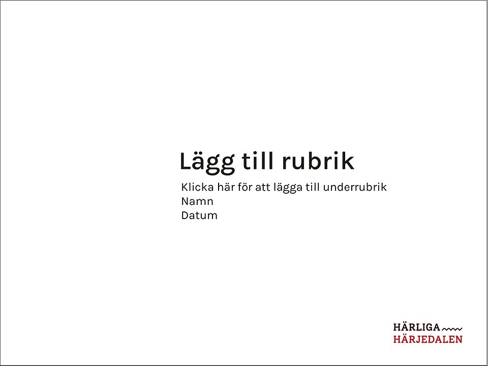 Powerpoint Härliga Härjedalen